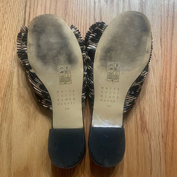 WHBM Leopard Print Crinkle Slides - Size 6 - Stylish! - Picture 4 of 5